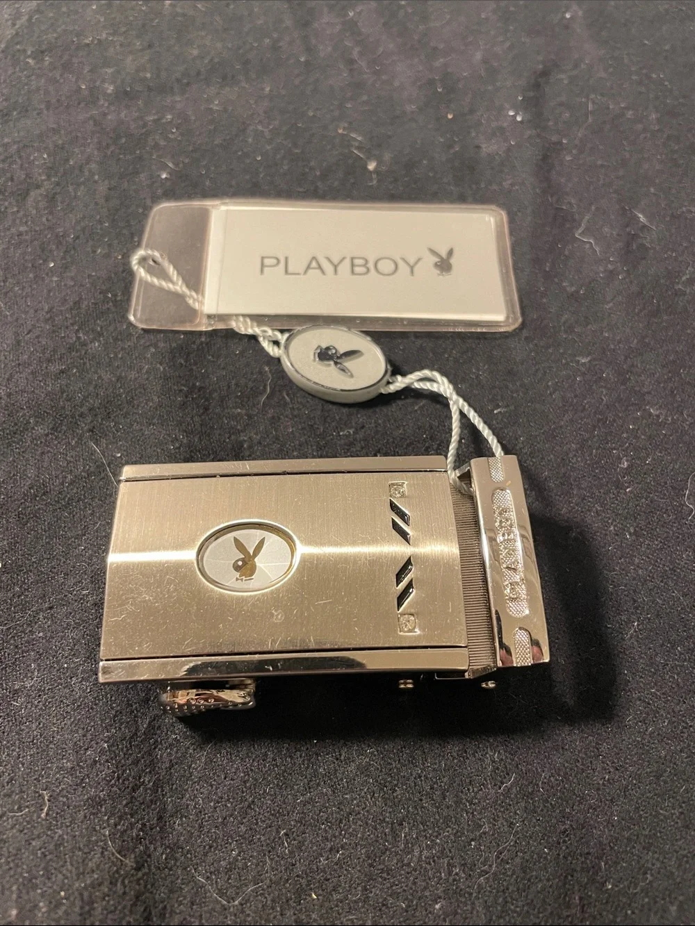 PLAYBOY Silver Men’s Automatic Belt Buckle